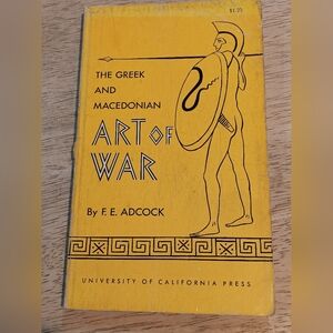 2 For $25 The Greek and Macedonian Art of War by F.E. Adcock - Yellow Cover